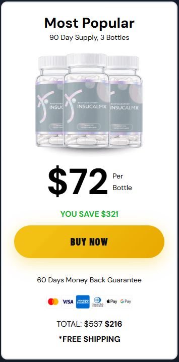 Buy InsuCalmX 3 Bottle